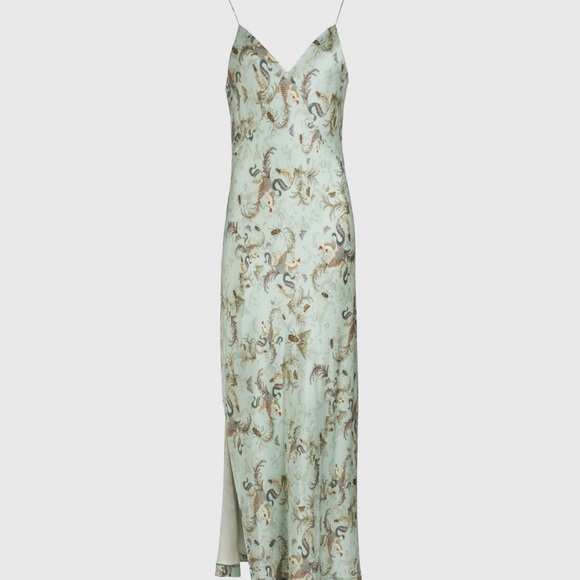 NWT AllSaints Assam silk dress - Picture 1 of 9